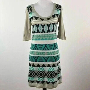 T/O sweaters sweater dress size M knit scoop neck